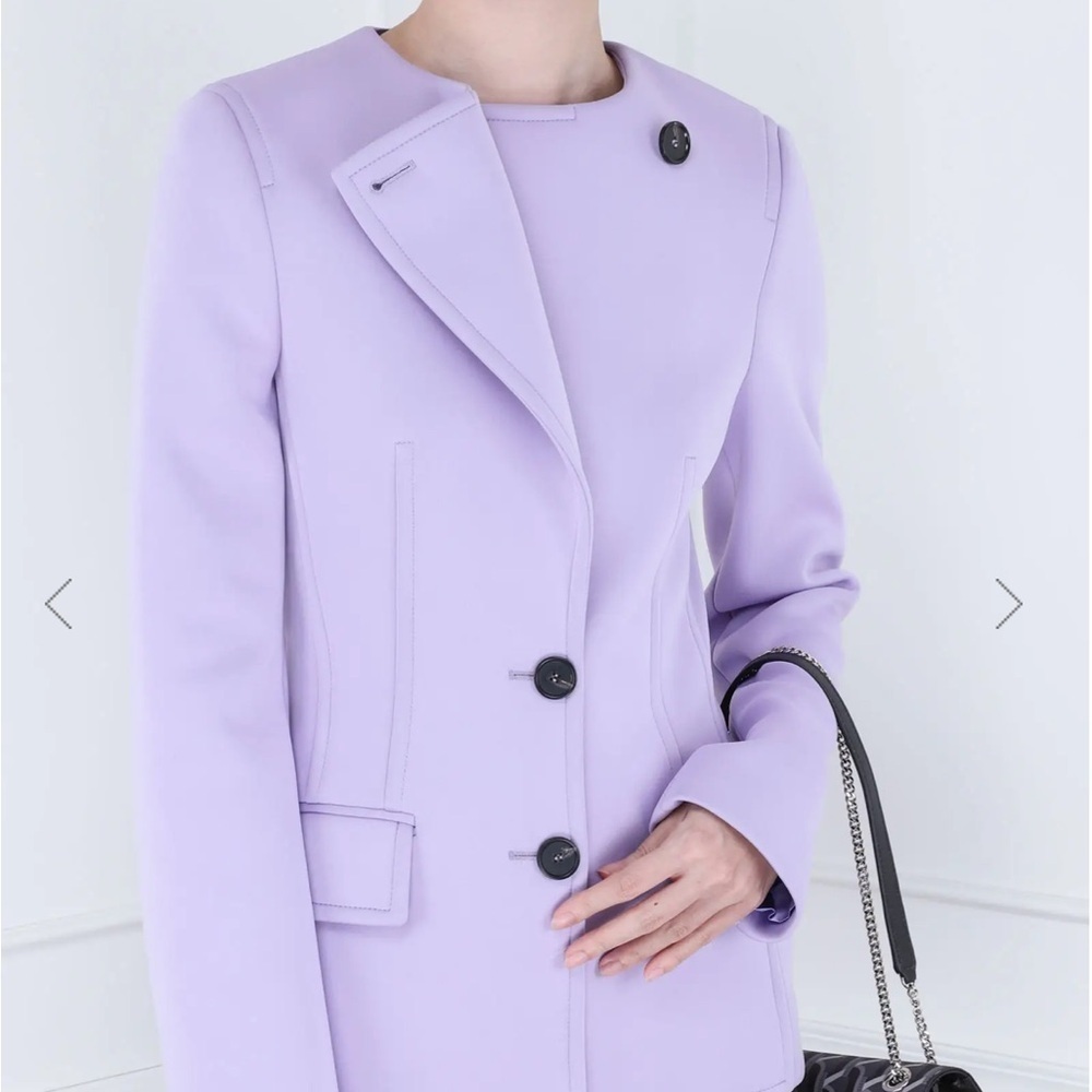 MSGM Lilac Double-breasted Jacket Lavender Blazer size 42 NWT $663